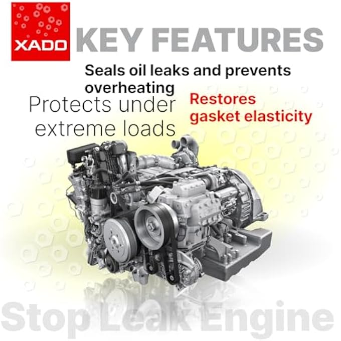 Xado ATOMEX STOP LEAK ENGINE OIL ADDITIVE SEALER (BOTTLE, 250 ML) - REPAIR GASKETS & SEALS TREATMENT - Image 4